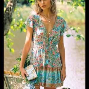 Arnhem Florence Mini Dress Aqua 6/XS
